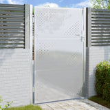 Vidaxl Garden Gate 100x125 cm de acero inoxidable