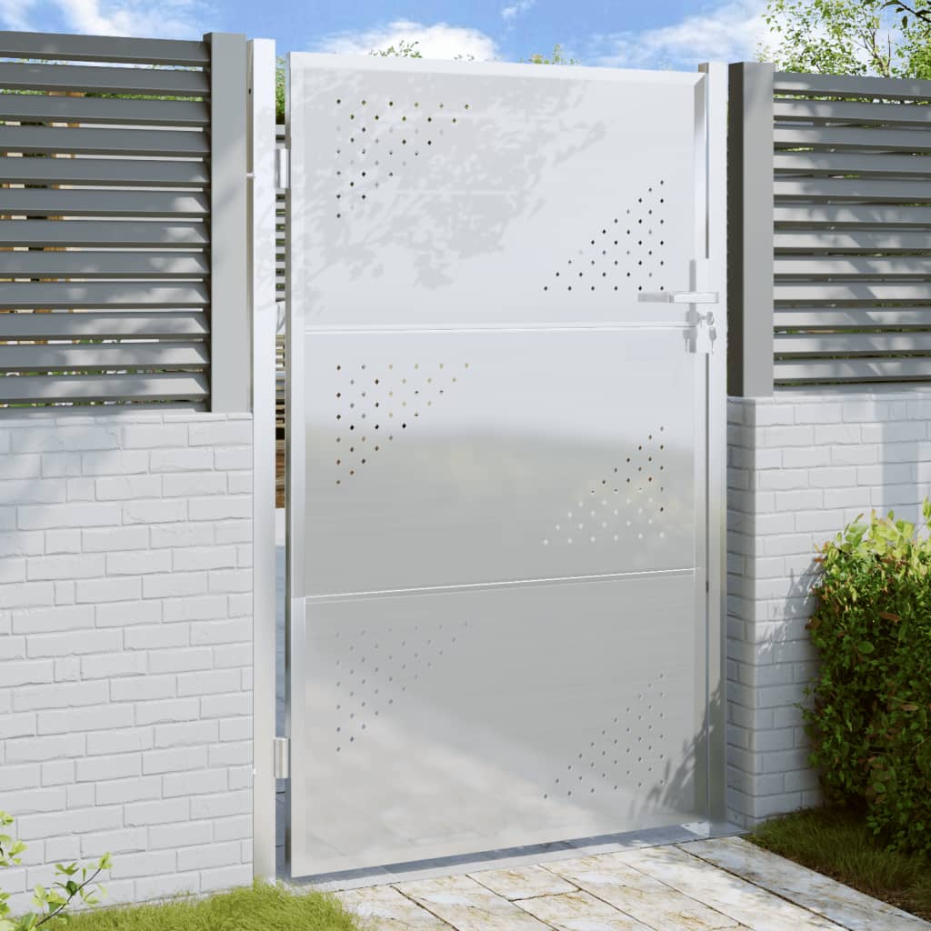 Vidaxl Garden Gate 100x150 cm stal nierdzewna