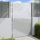 Vidaxl Garden Gate 100x150 cm rostfritt stål