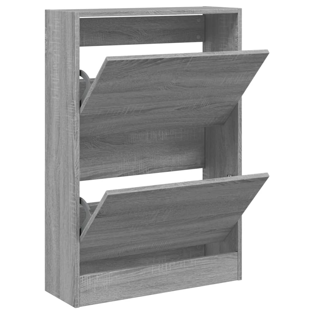 VidaXL shoe cabinet 60x21x87.5 cm Producted Wood Gray Sonoma Oak color