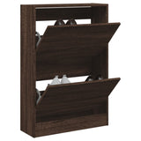 VidaXL shoe cabinet 60x21x87.5 cm processed wood brown oak color