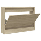 VIDAXL -Schuhschrank 80x21x57 cm Propertiertes Holz Sonoma Eiche gefärbt