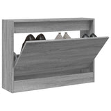 Vidaxl Shoe Cabinet 80x21x57 cm Property Wood Grey Sonoma Oak Color