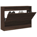 VidaXL shoe cabinet 80x21x57 cm Cut wood brown oak color