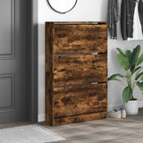 VidaXL shoe cabinet 80x21x125.5 cm Properted wood Smoked oak colored