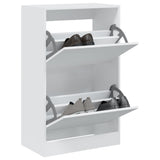 Vidaxl Shoe Cabinet 60x34x96,5 cm forarbejdet træhvide