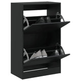 Vidaxl Cabinet da scarpe 60x34x96.5 cm Black proprietà