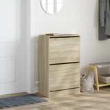 Vidaxl Shoe cabinet 60x34x96.5 cm Properted Wood Sonoma Oak colored