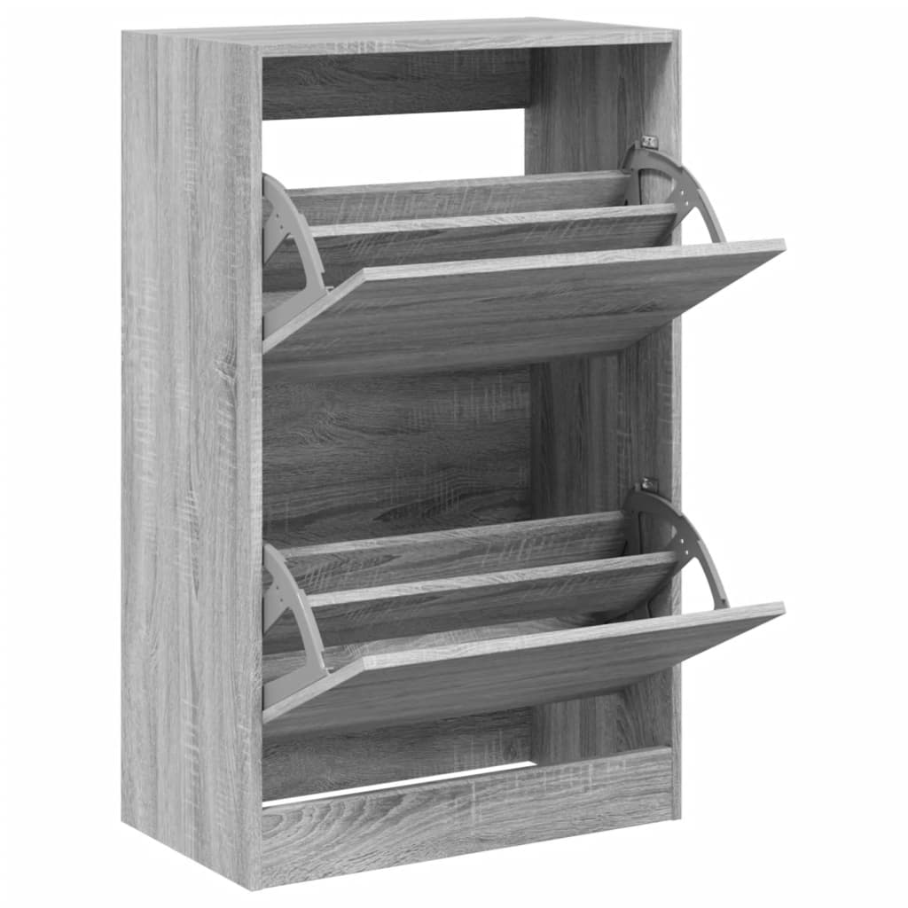 Vidaxl Schong Cabinet 60x34x96.5 cm Properted Holz Grey Sonoma Oakfaarf