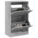 Vidaxl Shoe Cabinet 60x34x96,5 cm Property Wood Grey Sonoma Oak Color