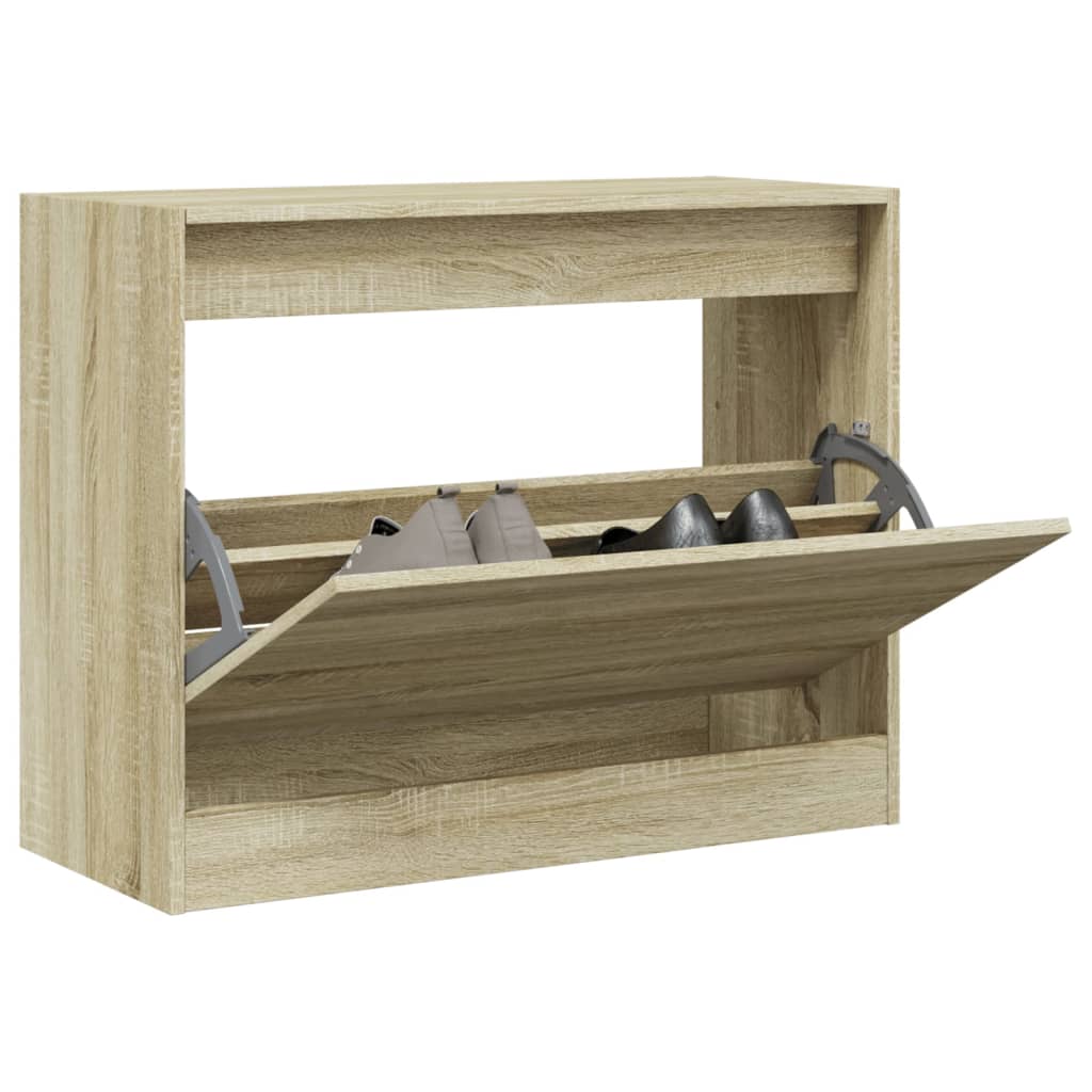 Vidaxl Shoe cabinet 80x34x63 cm Properted Wood Sonoma Oak colored