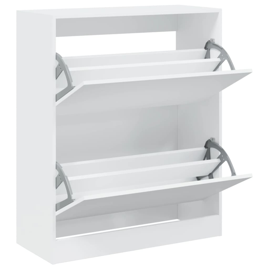 VidaXL Shoe cabinet 80x34x96.5 cm processed wood white