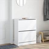 VidaXL Shoe cabinet 80x34x96.5 cm processed wood white