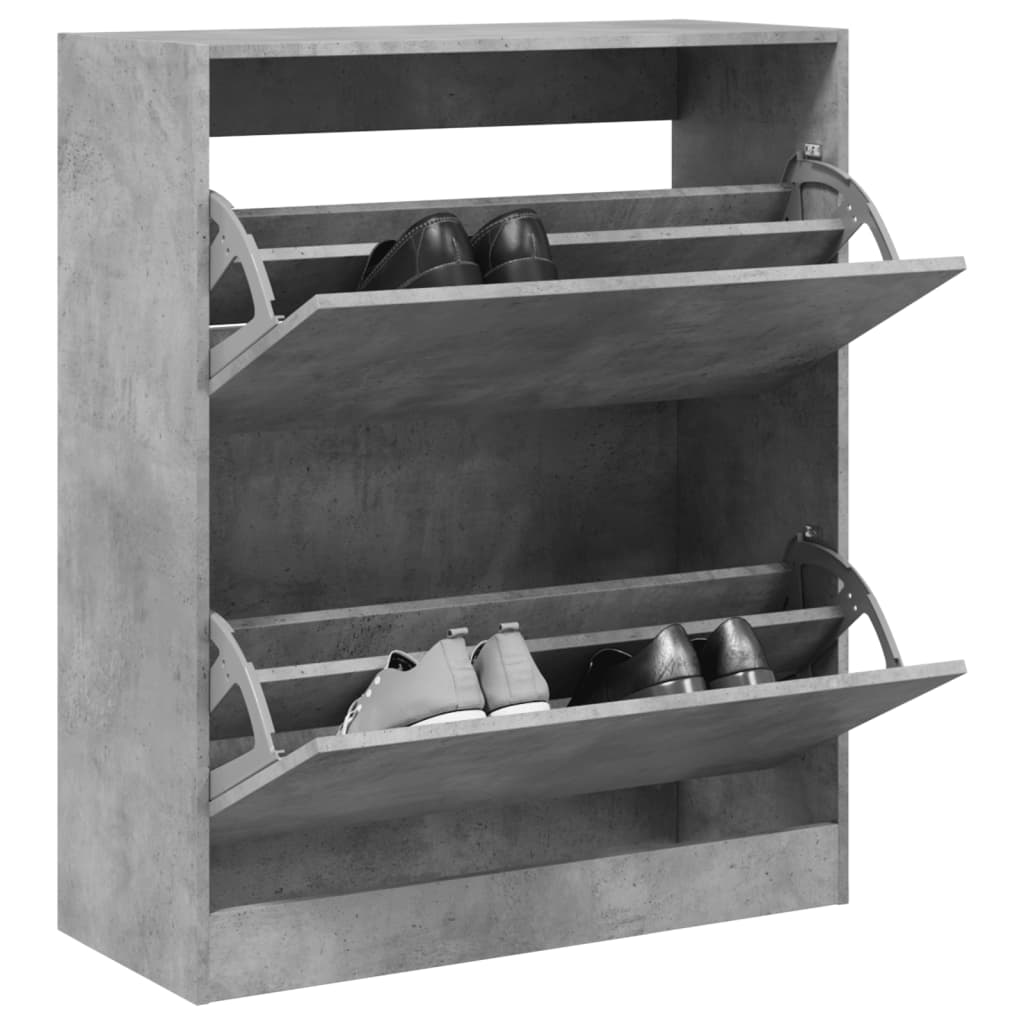 VidaXL shoe cabinet 80x34x96.5 cm processed wood concrete price