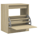 Vidaxl Cabinet da scarpe 60x42x69 cm Properpata in legno Oak colorato