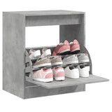 VIDAXL -Schuhschrank 60x42x69 cm verarbeiteter Holzbetonglijs