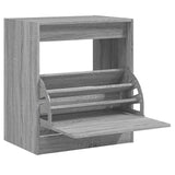 Vidaxl schoenenkast 60x42x69 cm bewerkt hout grijs sonoma eikenkleurig