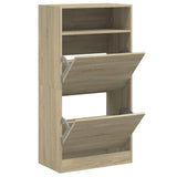 Vidaxl Shoe cabinet 60x34x116 cm Properted Wood Sonoma Oak colored