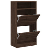 VidaXL shoe cabinet 60x34x116 cm Cut wood brown oak color