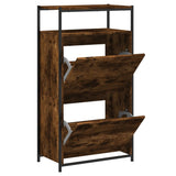 VidaXL shoe cabinet 60x34x112 cm Properted Wood Smoked Oak colored