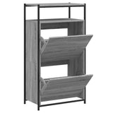 VidaXL Shoe cabinet 60x34x112 cm Properted Wood Gray Sonoma Oak color