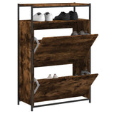 Vidaxl Schong Cabinet 75x34x112 cm Propertéiert Holzfloscht faarweg