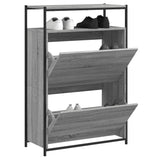 VidaXL shoe cabinet 75x34x112 cm Cut wood gray Sonoma oak color