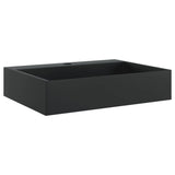 Vidaxl Washbasin 50x38x11 cm Cast Mineral Marble Matte Black