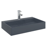 Vidaxl Washbasin 60x38x11 cm Mineral fundido de mármol de fundición antracita