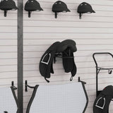 Vidaxl Saddle Rack Mur-Mountd Fer Black