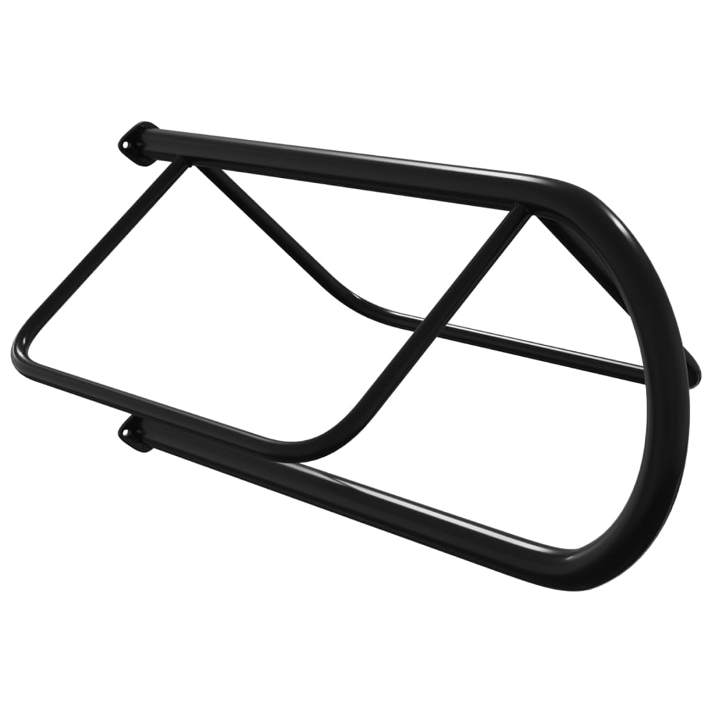 Vidaxl Saddle Rack Wall -Mounted Iron Black