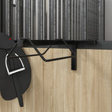 Vidaxl Sattel Rack Wall -montiertes Eisen schwarz