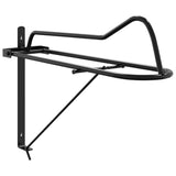 Vidaxl Saddle Rack pliable Mur-Fer Mount Black