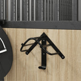 VidaXL bridle holder wall -mounted iron black