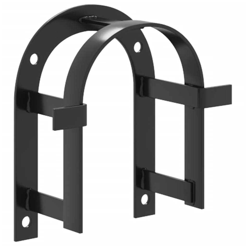 Vidaxl Bridle Holder Mur-MountEd Fir Black