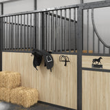 Vidaxl Bridle Holder Wall -Montert jern svart