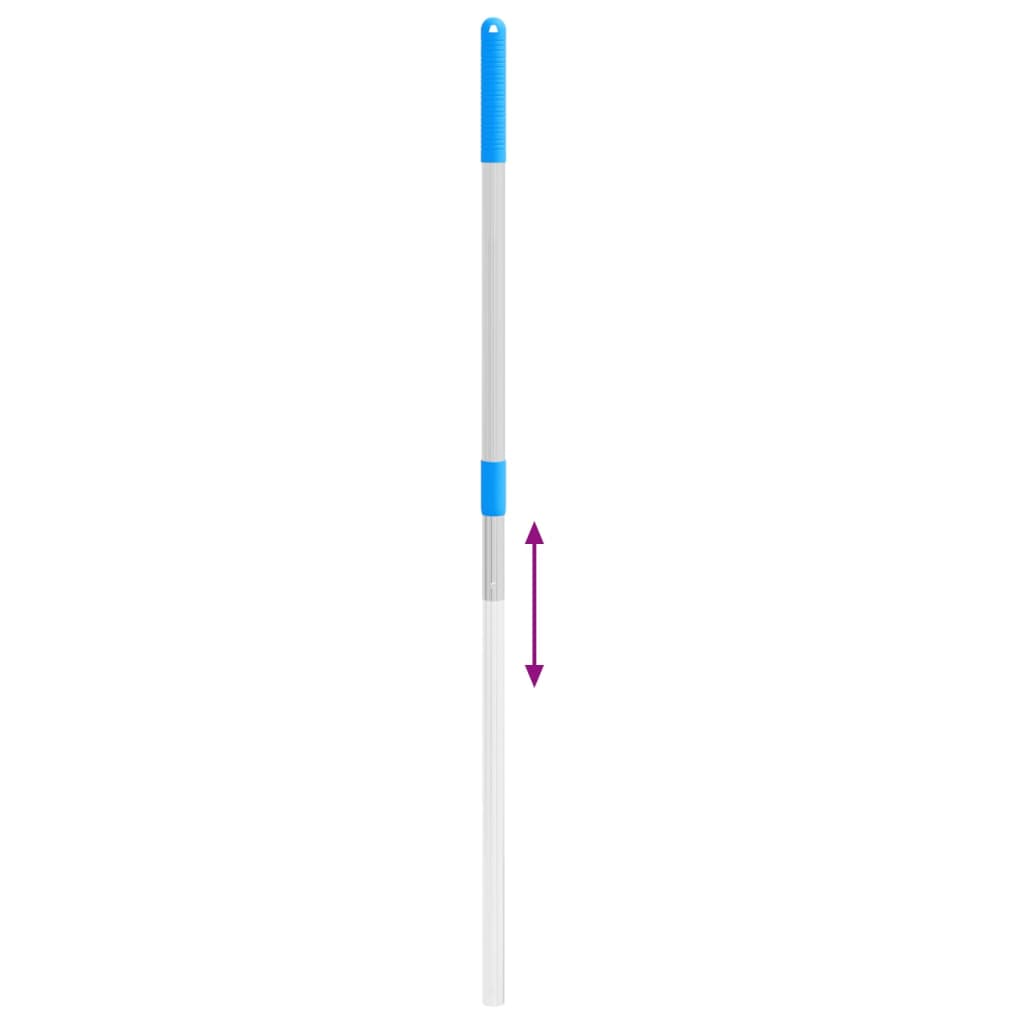 Vidaxl hooivock stell télescopique en acier argent coloré