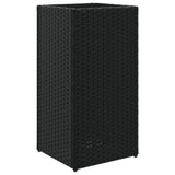 VIDAXL -Planungsbox 30x30x60 cm Poly Rattan Schwarz