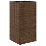 Vidaxl načrtovanje škatle 40x40x80 cm Poly rattan Brown