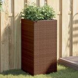 VidaXL Planning box 40x40x80 cm Poly Rattan Brown