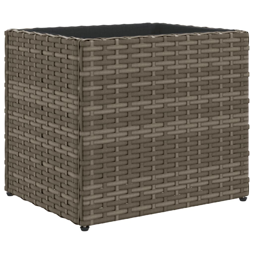 VIDAXL -Planungsbox 36x30x32 cm Poly Rattan Grau