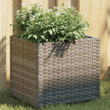 VIDAXL -Planungsbox 36x30x32 cm Poly Rattan Grau