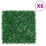 VidaXL fence with artificial heath 6 st 50x50 cm green