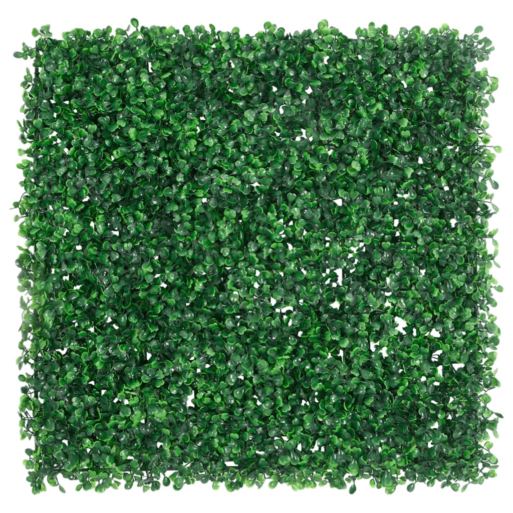 VidaXL Hek met kunstheester 6 st 50x50 cm groen