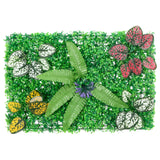 Clôture vidaxl avec plantes artificielles 6 st 40x60 cm vert