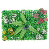 Clôture vidaxl avec plantes artificielles 24 st 40x60 cm vert