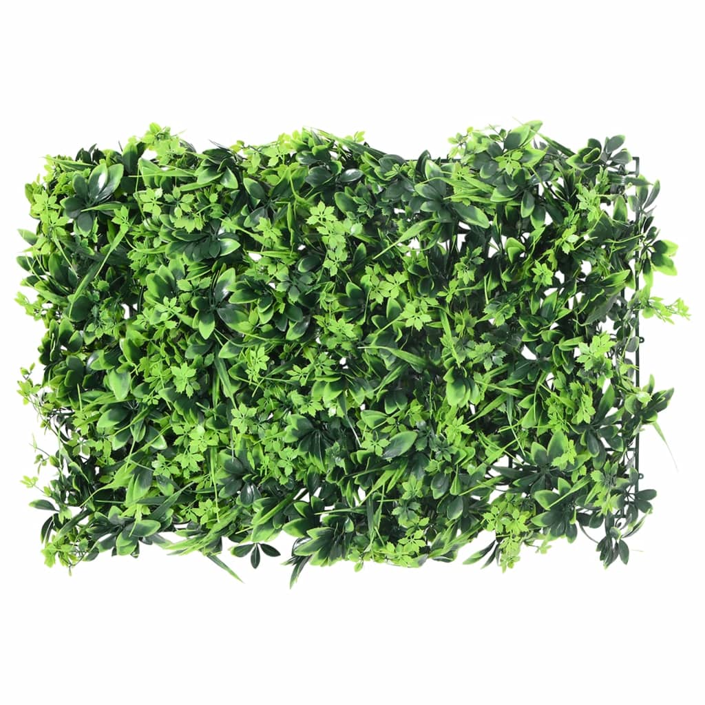 VidaXL fence with artificial leaves 24 st 40x60 cm green