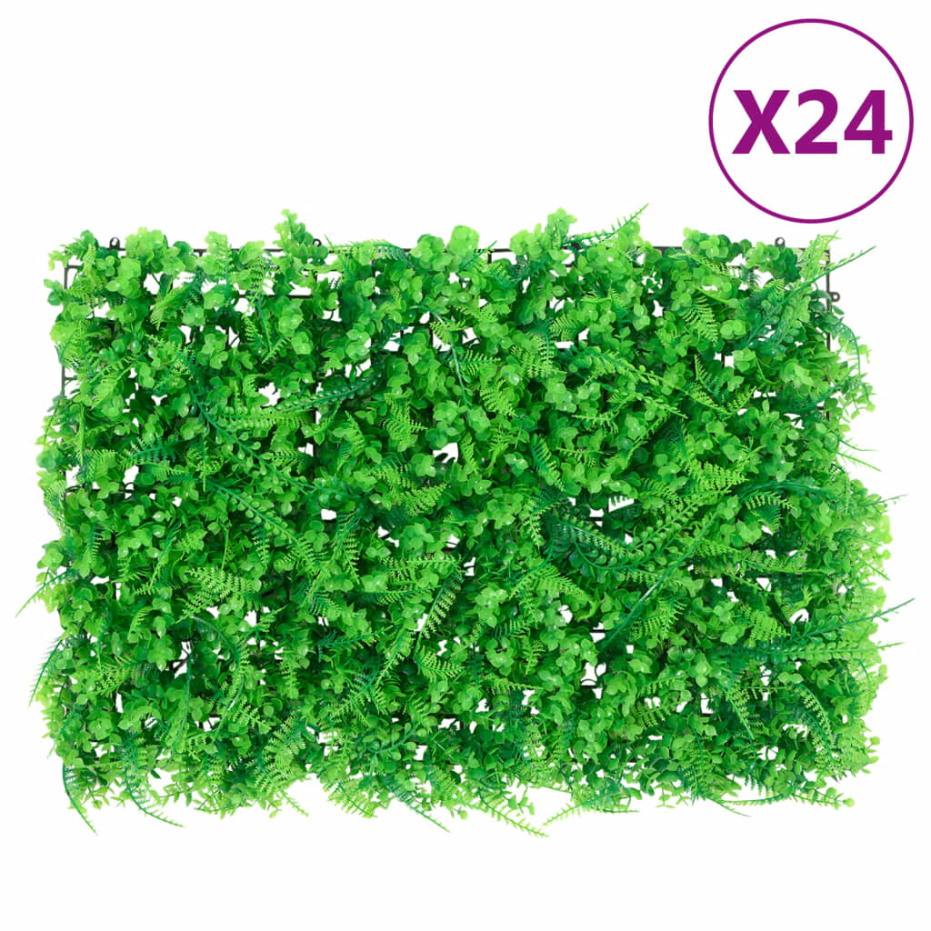 Vidaxl Gate avec feuille de fougère artificielle 24 ST 40x60 cm vert