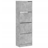 Gabinete de zapatos Vidaxl con 4 cajones plegables 60x34x187.5 cm Precio de concreto