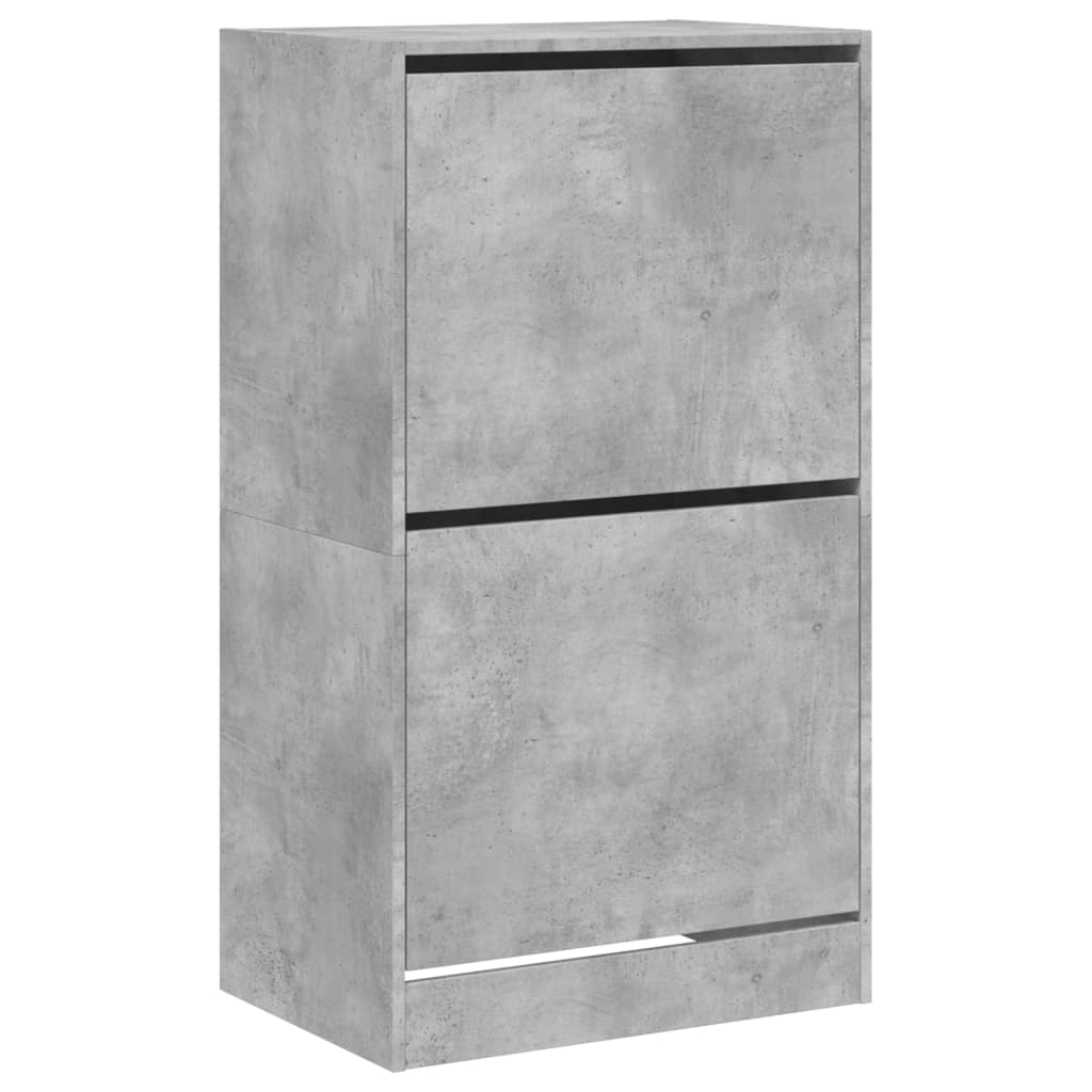 Gabinete de zapatos Vidaxl con 2 cajones plegables 60x42x108 cm Precio de concreto